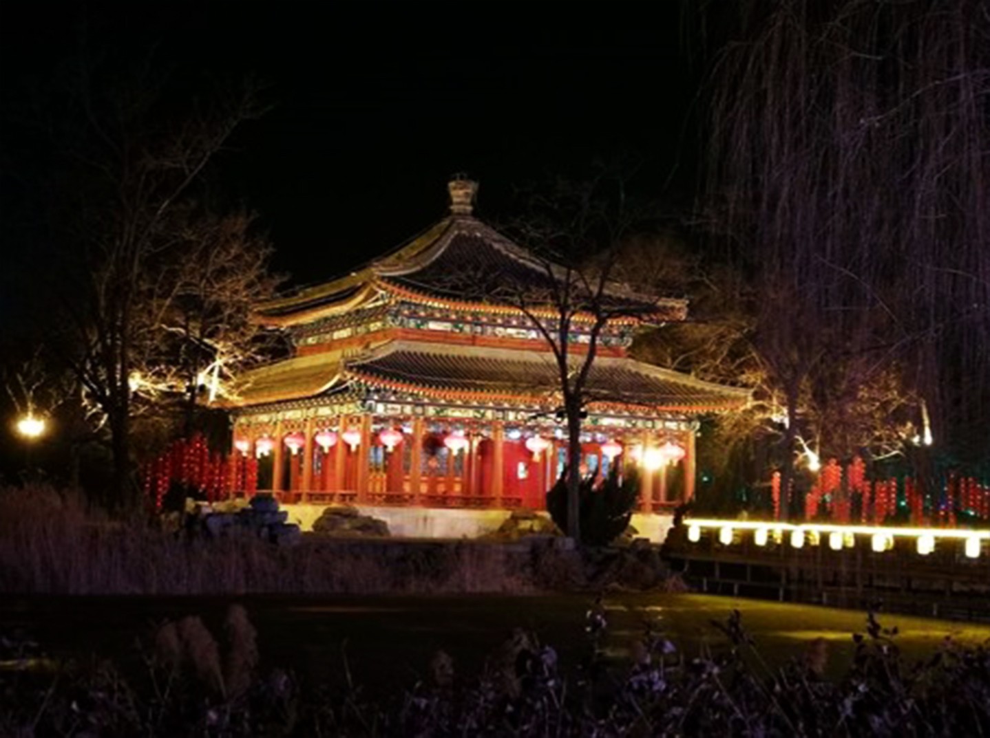 北京圆明园夜景照明提升